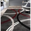 Rugshop Modern Wavy Circles Design Area Rug 5' 3" x