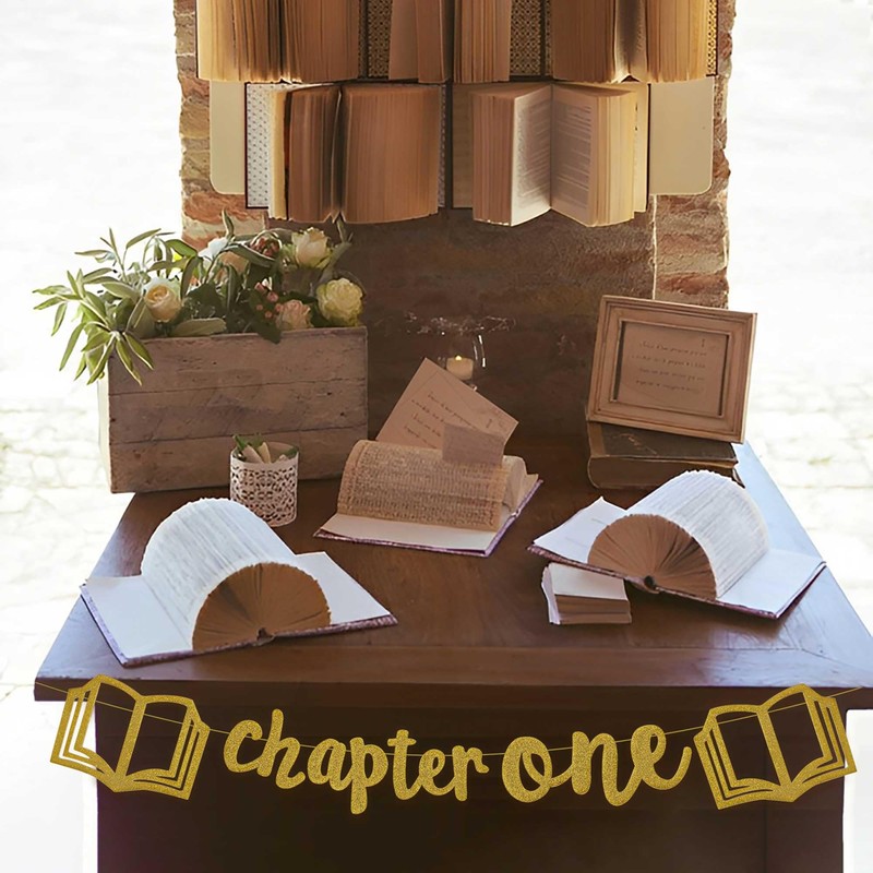 Chapter One Banner Sign A New Chapter Begins Book Reading