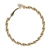 Clip On Earrings - Gold Plated Hoop In A Twisted