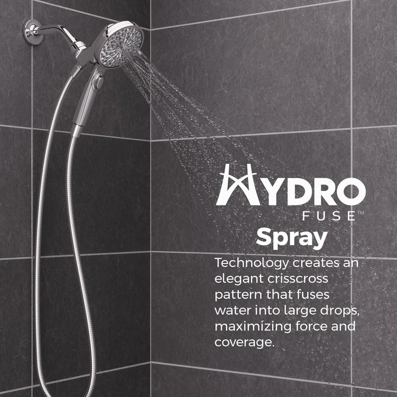 Pfister HydroFuse Handheld Shower Head, Hose Included, Magnetic Docking, 6-Function,