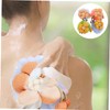 WOONEKY 4pcs Cartoon Bath Gentle Exfoliating Bath Sponge for Adults