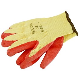 AB Tools 9" Pair Builders Protective Gardening DIY Latex Rubber Coated Work Gloves TE696