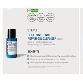SOME BY MI Beta Panthenol Repair Starter Kit, Korean Skincare Set with Cleanser, Toner, Serum, Cream