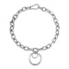 RAMUS KATEN Statement Thick O Ring Chain Choker Stainless Steel