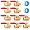 YELUN 1/4 Inch Valve Npt Air Compressor Brass Heavy Duty