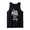 Crazy Pool Lady funny Pool Billiards Tank Top