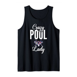 Crazy Pool Lady funny Pool Billiards Tank Top