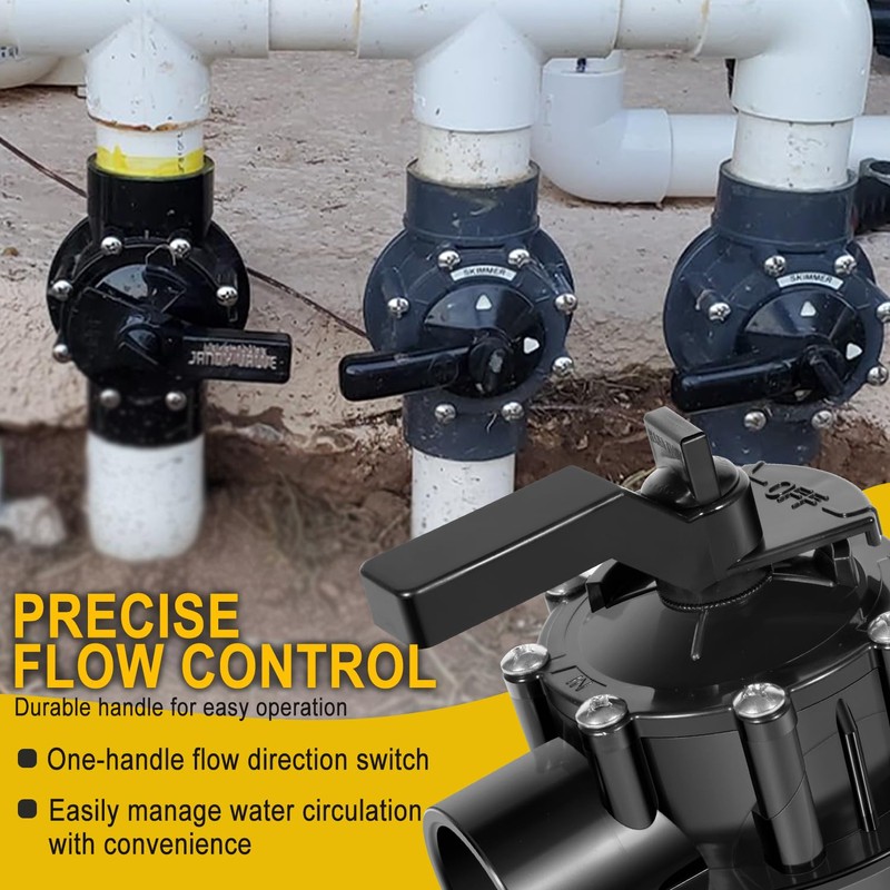 Ussuray Swimming Pool Diverter Valve - 1 1/2 inch -