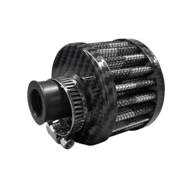 Car Breather Filter, 0.47"/12mm Cold Air Intake Filter Cleaner, Crankcase Vent Valve Cover Filter Breather, Automotive Air Filter for Most Car Motorcycle (Carbon Fiber)