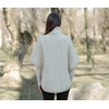 SAOL Women's Irish Cardigan Made of 100% Merino Wool Ireland