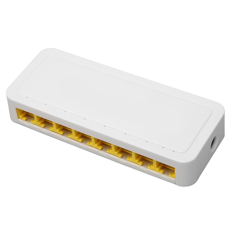 Gigabit Ethernet Switch 8 RJ45 Port Plug and Play Quiet