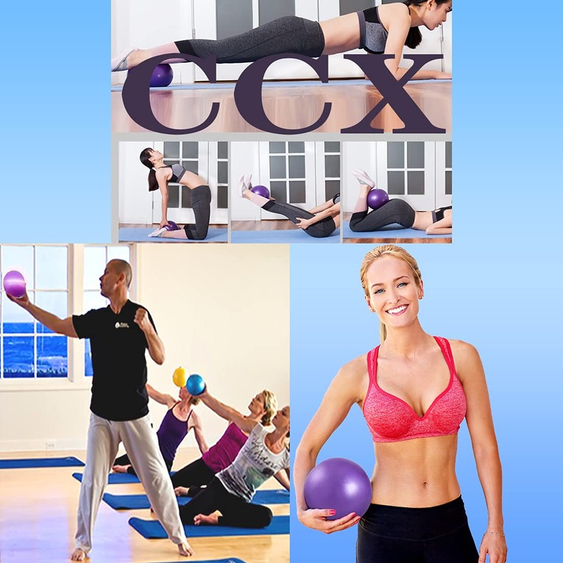MOMPLUS Exercise Pilates Mini Yoga Balls Barre Small for Home