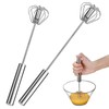 Egg Whisk,2 Pack Stainless Steel Home Kitchen Tool, Hand Easy