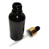 Meliars Gotero 20 Ml Frasco Negro Con Bulbo Dorado Negro