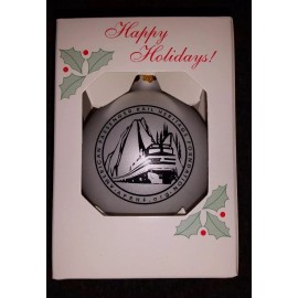 Unbranded American Passenger Rail Heritage Foundation Glass Christmas Ornament.