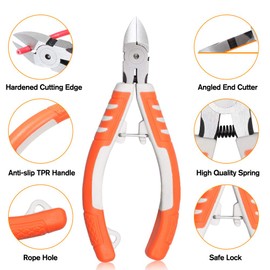 SPEEDWOX Plastic Nipper, Precision Nipper for Plastic Models, Mini Nipper, Small Nipper, Electrical, Strong, Micro Nipper, Modeler's Nipper, High Quality Chrome Vanadium Steel, Gate Cutting Tool