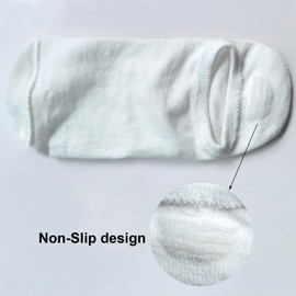 AWOCAN 6PCS No Show Socks Women Low Cut Invisible Soft Summer Non-Slip Liner Socks for Flats High Heels Breathable for Men Women (Cotton+Spandex, white)