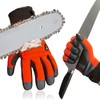 Vgo CA9760CSA5 Chainsaw Gloves, Safety Work Gloves, ANSI A5 Anti-Vibration