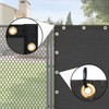 UPGRADE Privacy Fence Screen 4'x8' Dark Grey Outdoor 90% Visibility