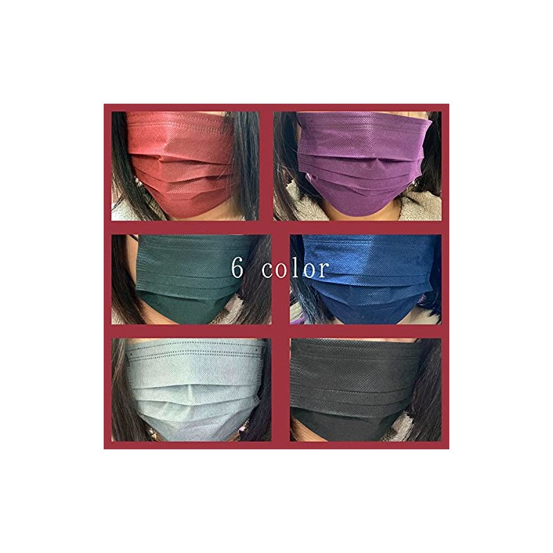 Amalet Roses Color Mask, Non-woven Fabric, Disposable, for Adults, Three-Layer