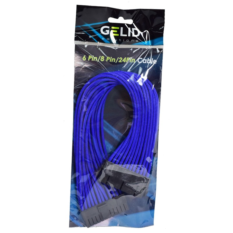 Blue Braided 24-pin ATX Extension