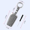 Qunzes for Toyota Flip Key Fob Cover with Keychain Compatible
