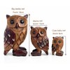 Funky Factory Beautifully Hand-Carved Wooden Owl Made from Sustainable Monkey