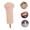 NUOBESTY 10pcs Screw on Coat Hanging Hook Wooden Shaker Pegs