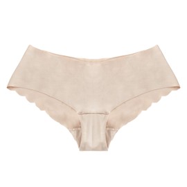 Vanever Women's No VPL Panties, 2 Pack, Invisible Hipster Underwear, Low Rise Bikini Underwear Nude L