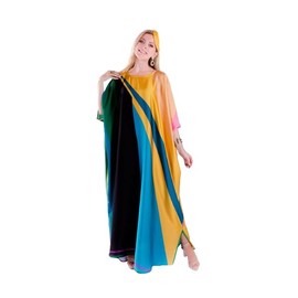 Soft Silk Crepe Kaftan Dress Womens Beachwear Casual Kaftan Crepe Sik pretty Kaftan for Women, Kaftan pattern, kaftan women maxi kaftan. Multicolor