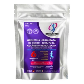 Grenetina Hidrolizada De Cerdo Alemana 250g Colágeno Pureza
