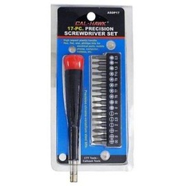 Cal Hawk Tools ASDP17 Precision Screwdriver Set (17 Piece)
