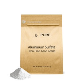 Pure Original Ingredients Aluminum Sulfate (4 oz) Food Grade, Iron Free, Soil Additive