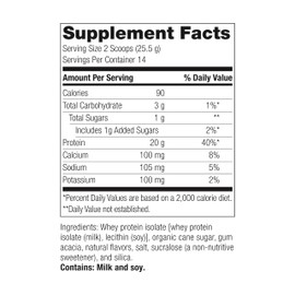 Bariatric Advantage High Protein Supplement Mix - Protein Powder - 20 g Protein - for Pre- & Post-Bariatric Surgery Patients - Iron, Calcium & More - Vanilla - 14 Servings