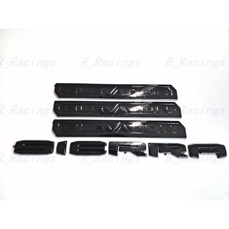 Sierra Overlay Gloss black X31 Off Road Sierra Elevation Emblem
