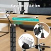 DeskLogics Vertebrae Cable Management for Standing Desk, Adjustable Length Cable