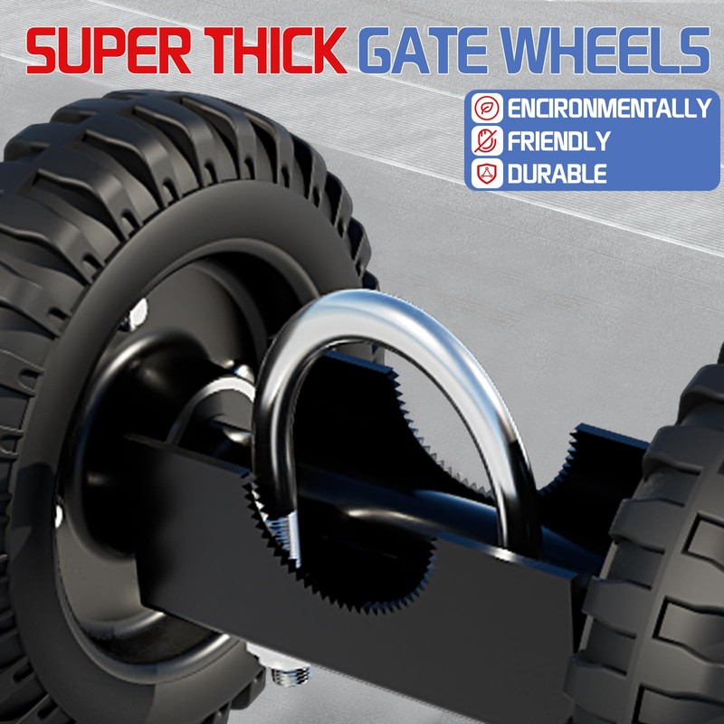 USCaster Rolling Gate Wheel for Sliding, Chain Link, Metal Fences