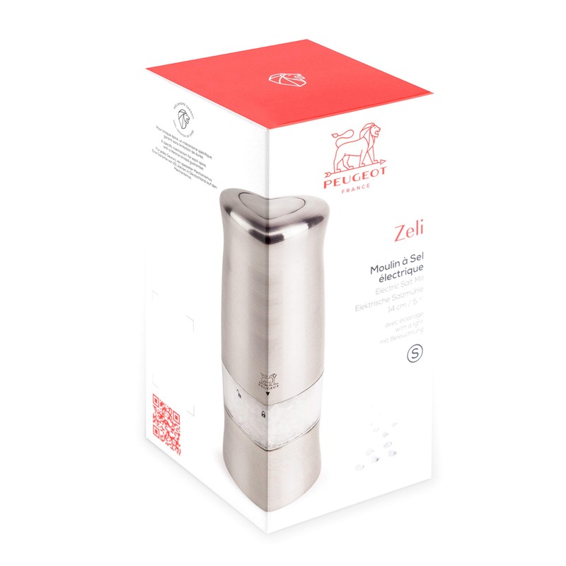 Peugeot Zeli Pepper Mill, Brushed Chrome