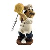 Italian Chef Baker Holding Bread Cork Screw Bottle Opener and