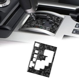 BLAKAYA Compatible with Forged Carbon Fiber Center Control Gear Shift Panel Cover Interior Accessories for Toyota 4Runner 2010-2024 (Black)