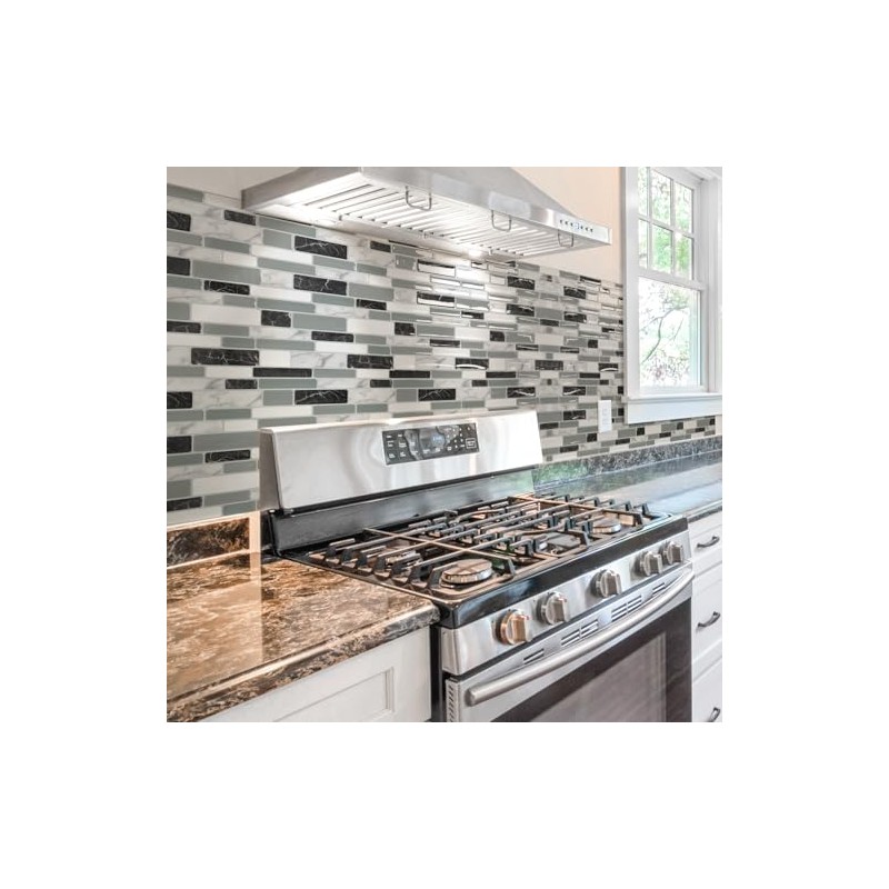 Art3d 20-Sheet Peel and Stick Kitchen Backsplash Tiles, Self-Adhesive Wall