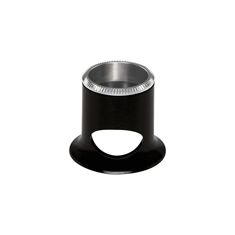 BERGEON 2611-TN-1.5 Watchmaker's Magnifier 6.7X Magnification Black Bikonvex Lens Air,