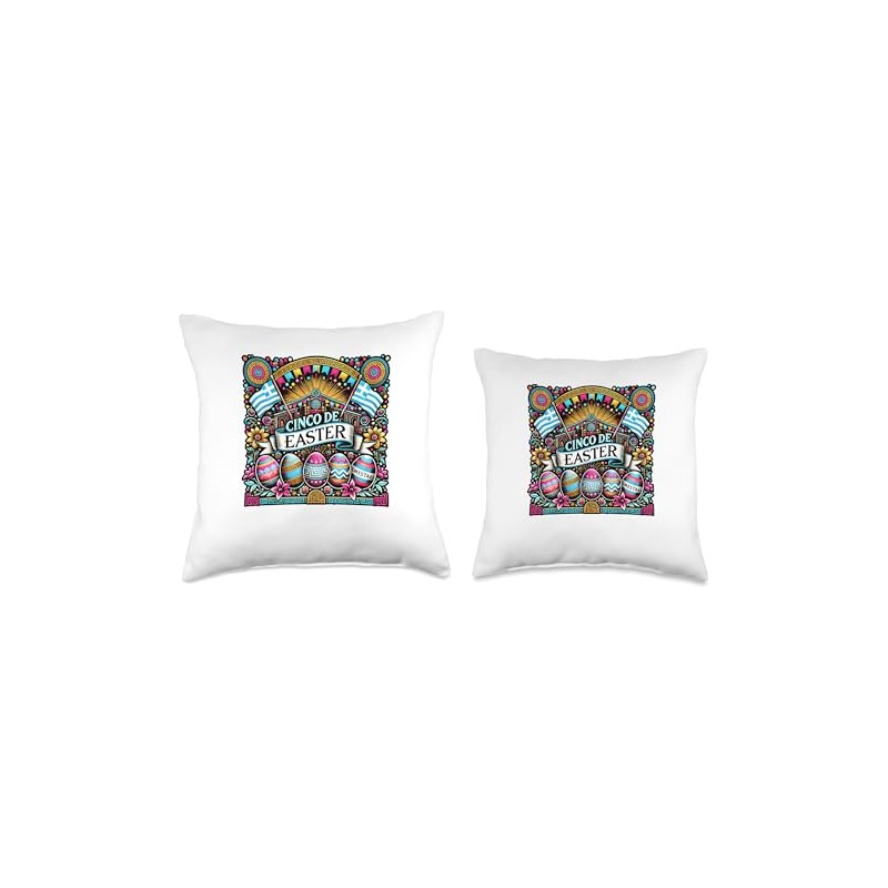 Cinco De Easter Greece Greek Orthodox Easter Throw Pillow