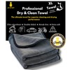 jaramari® 2 x Super Absorbent Microfiber Cloth 60x40cm Charcoal Grey.