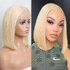 Savasana Blonde Bob Wig Human Hair 13x1x4 613 T Part