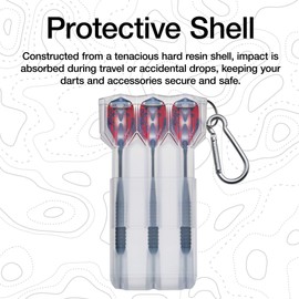 Casemaster by GLD Products Nomad Adjustable Dart Case Clear