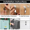 Lexziuo 4PCS 90 Degree Latch Stainless Steel Spring Loaded Toggle