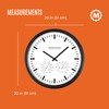 MARATHON Jumbo 20” Indoor/Outdoor Analog Clock with Temperature & Humidity,