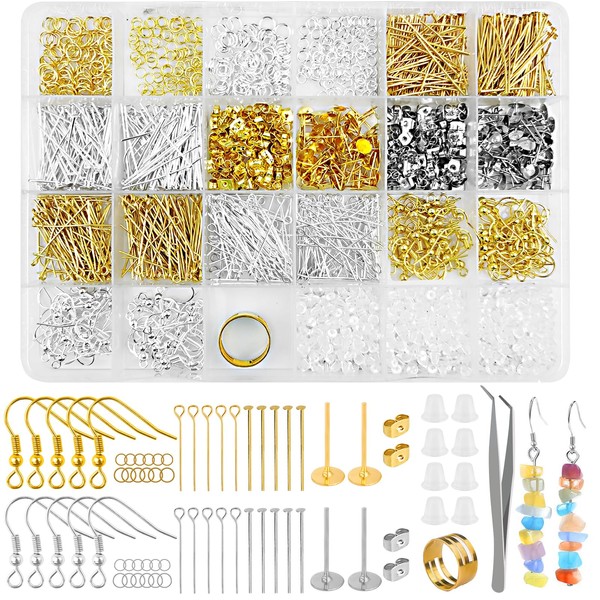HavaCue 1792 Pieces Earrings Make Your Own Set, 925 Earring
