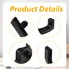 4pcs Storage Shed Hooks for Suncast, Black J and U